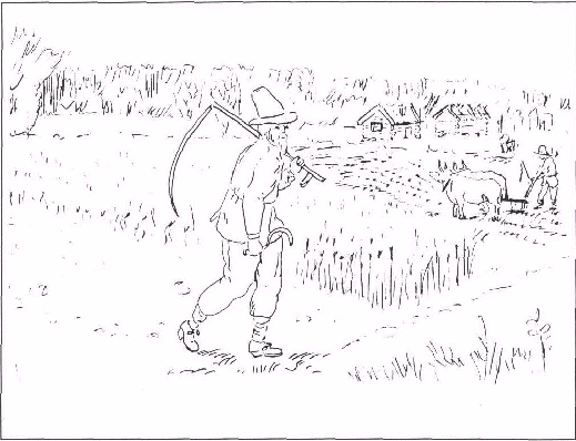 Teckning av Tor Hellstr&ouml;m